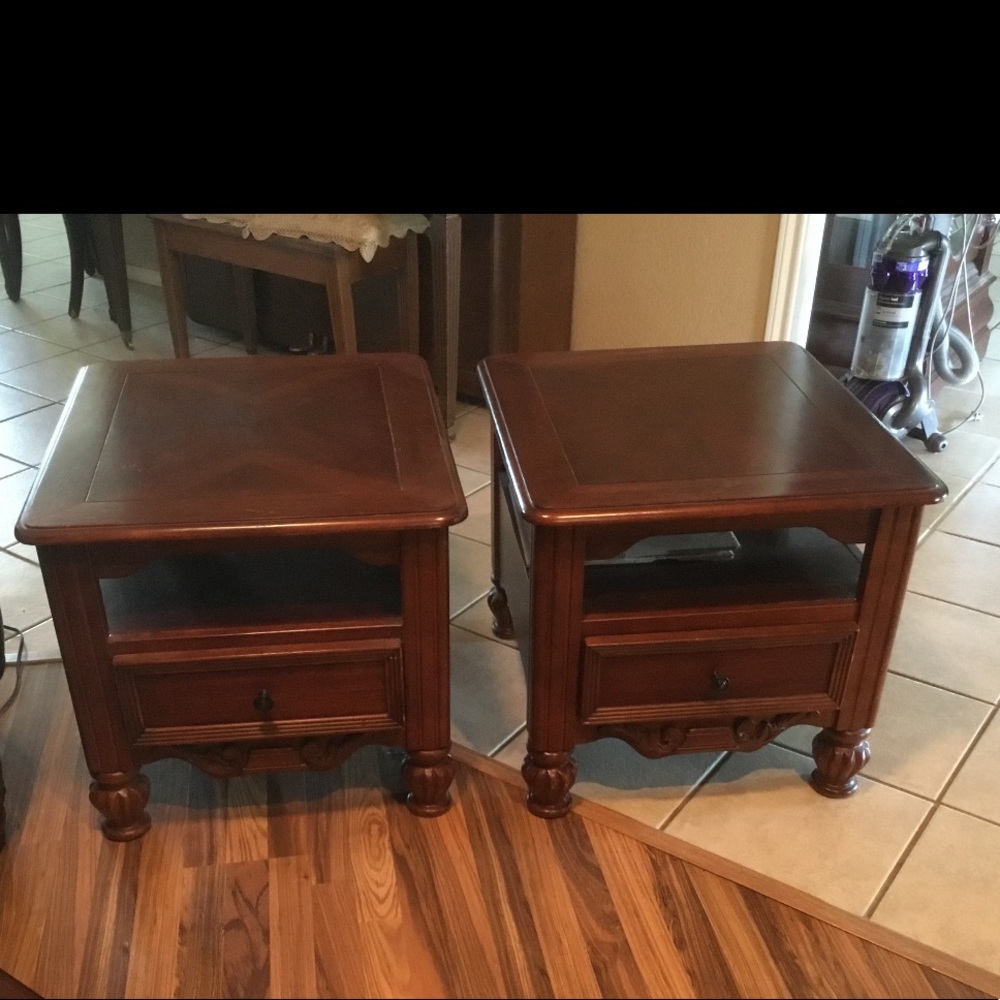 side tables and coffee table